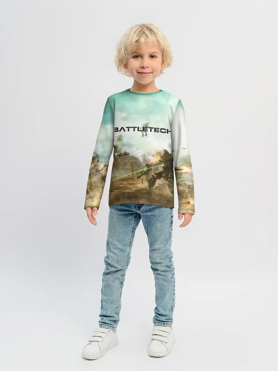 Детский лонгслив / Битва мехов
