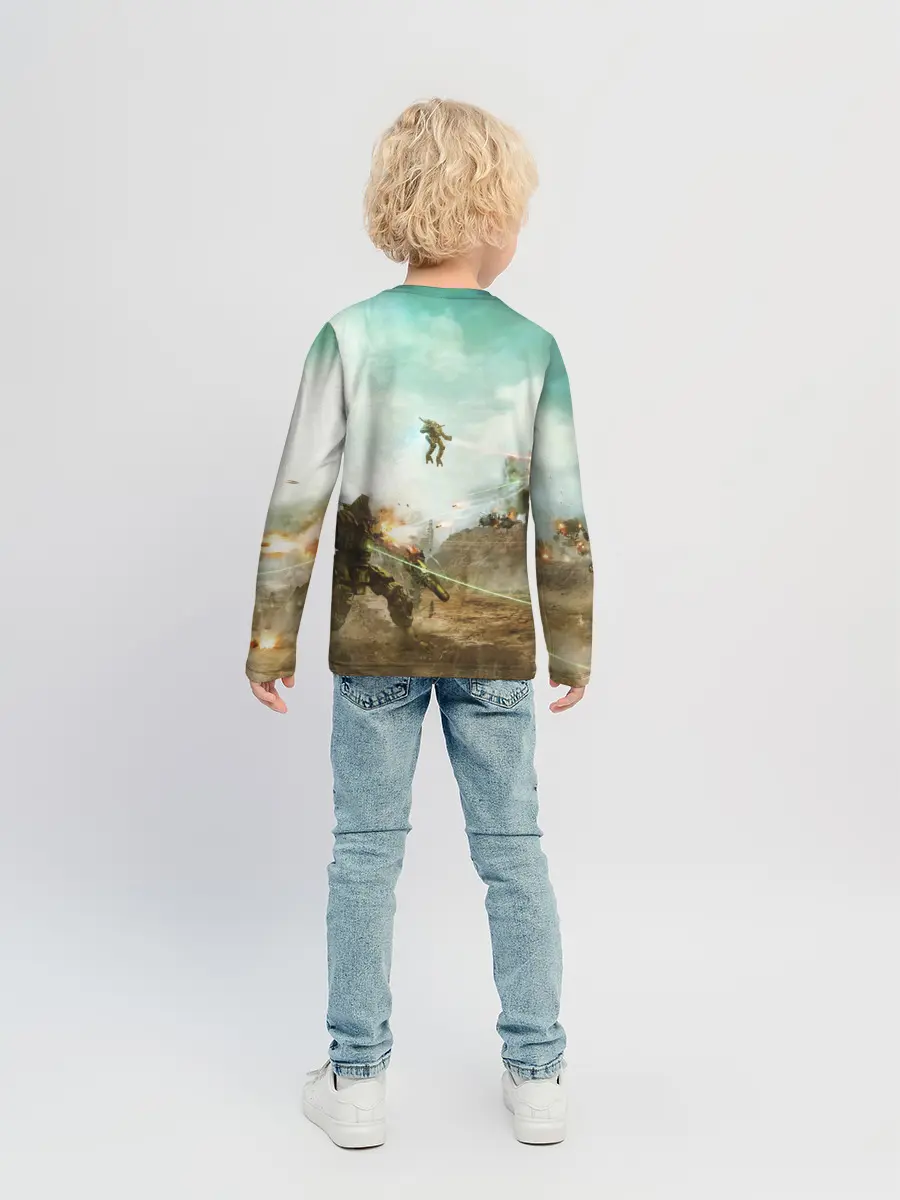 Детский лонгслив / Битва мехов