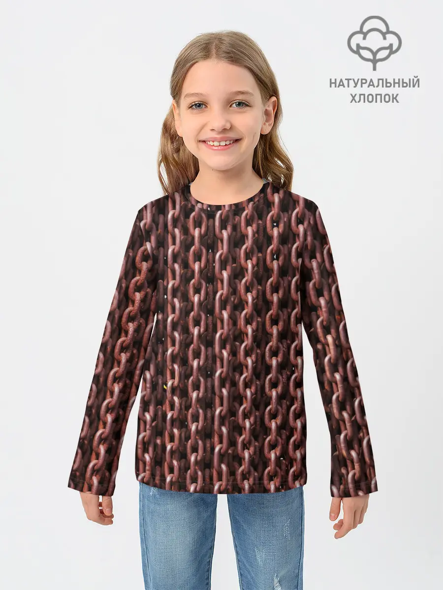 Детский лонгслив / Цепи