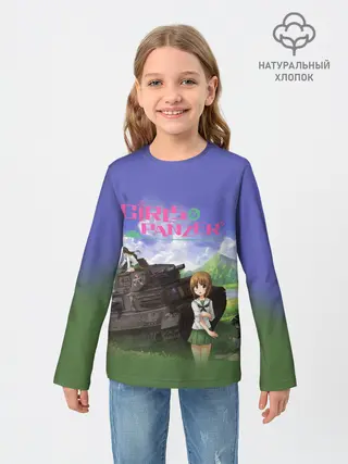 Детский лонгслив / Девушки и танки | Girls und Panzer