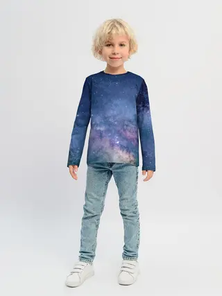 Детский лонгслив / Космос