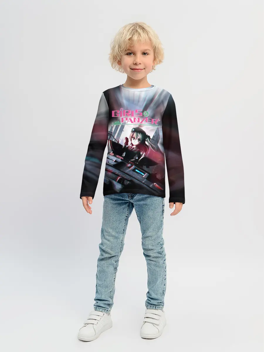 Детский лонгслив / Девушки и танки | Арису Симада