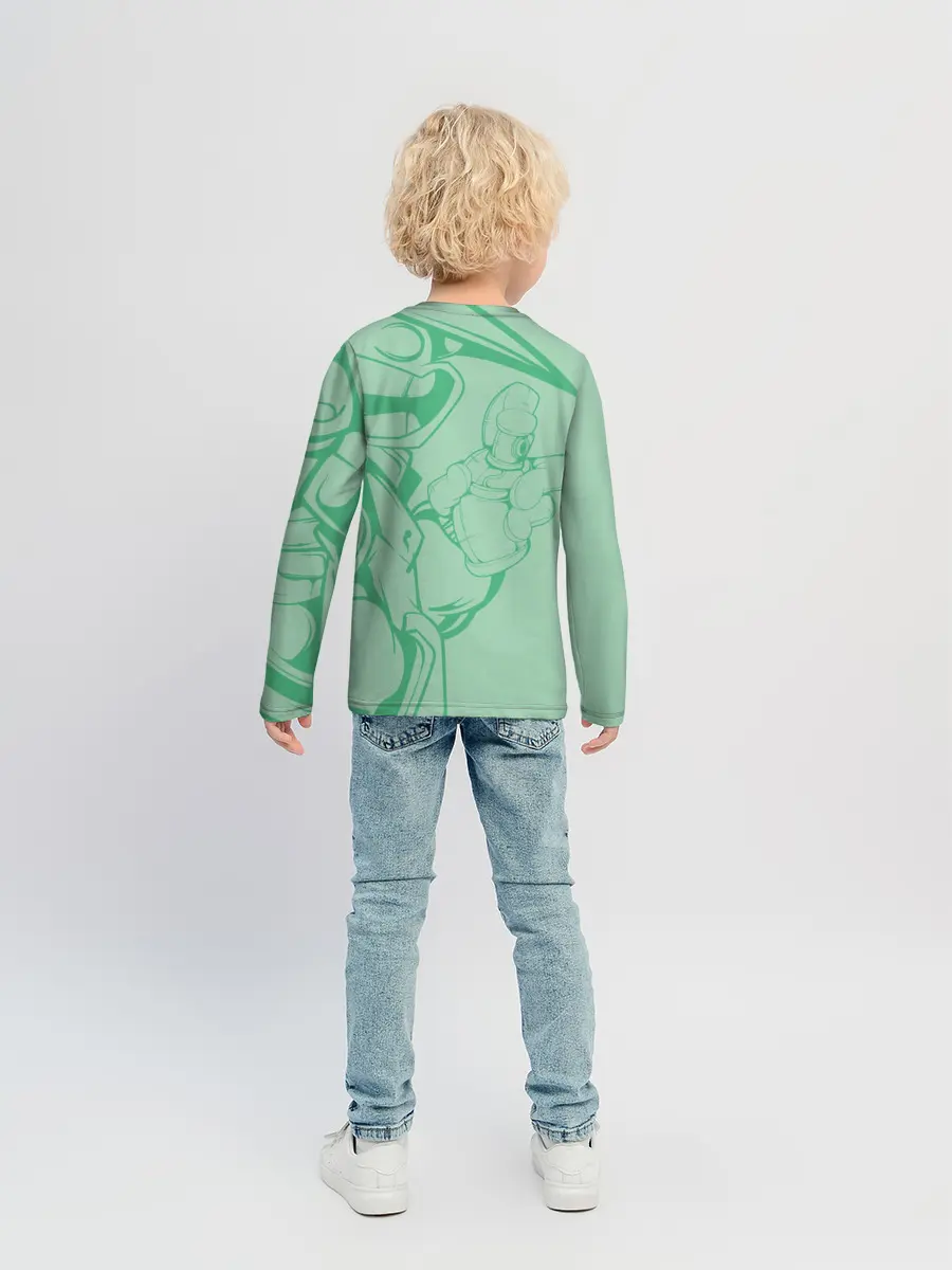 Детский лонгслив / Люблю граффити