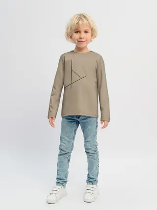 Детский лонгслив / Геометрия