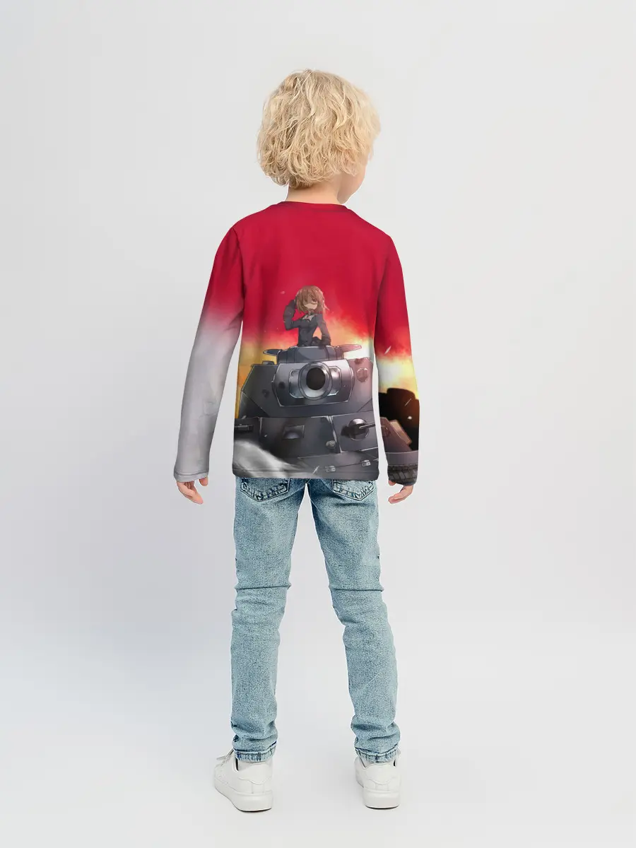 Детский лонгслив / Girls und Panzer | Девушки и танки