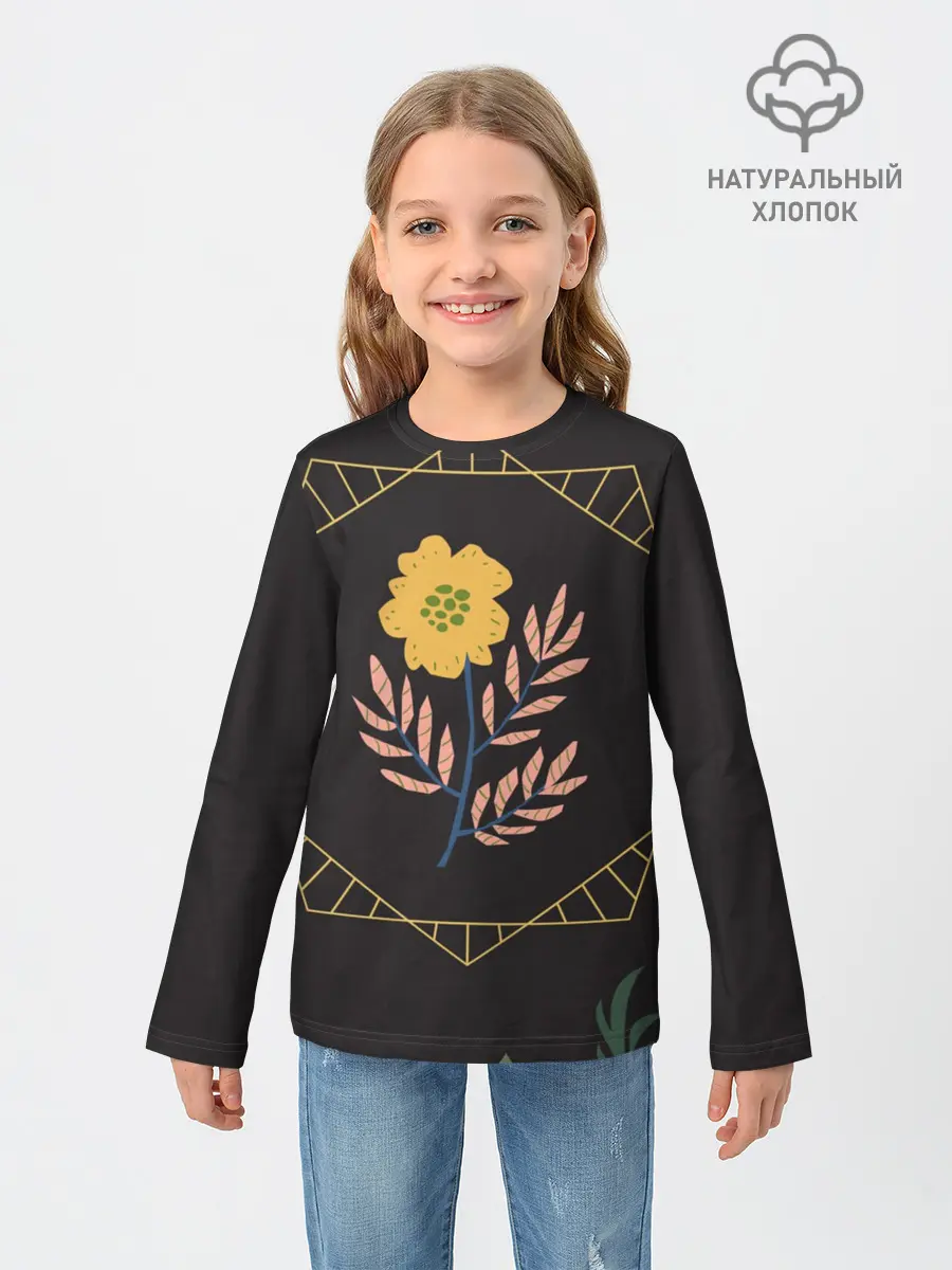 Детский лонгслив / ЦВЕТОЧНЫЙ РАЙ
