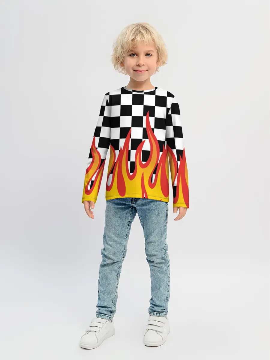 Детский лонгслив / ОГОНЬ / УЗОР / PATTERN