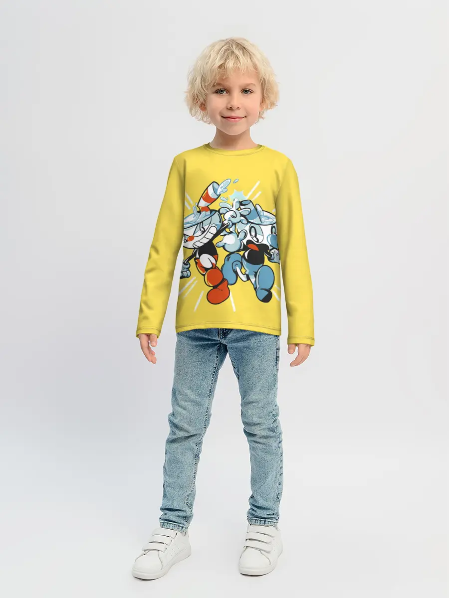 Детский лонгслив / Cuphead bros