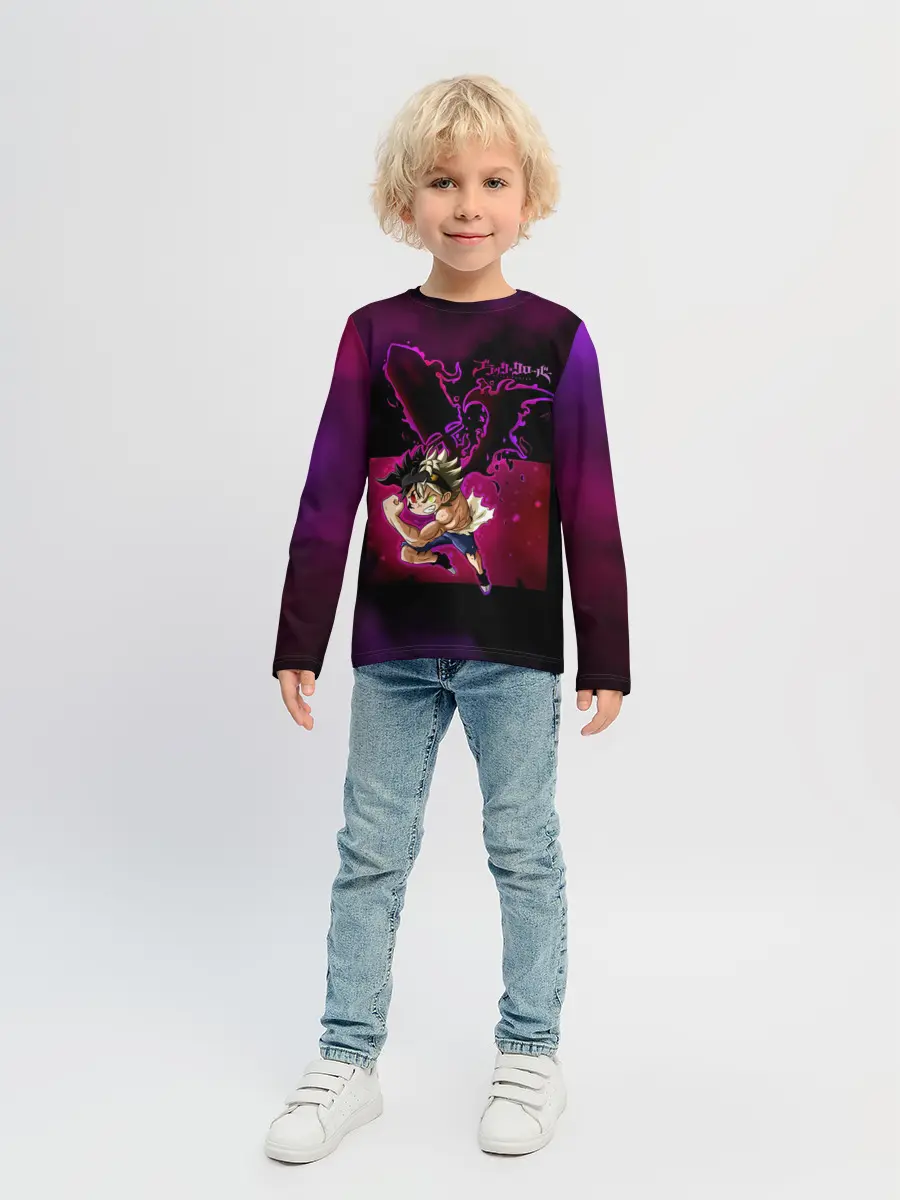 Детский лонгслив / Злой мускулистый Аста