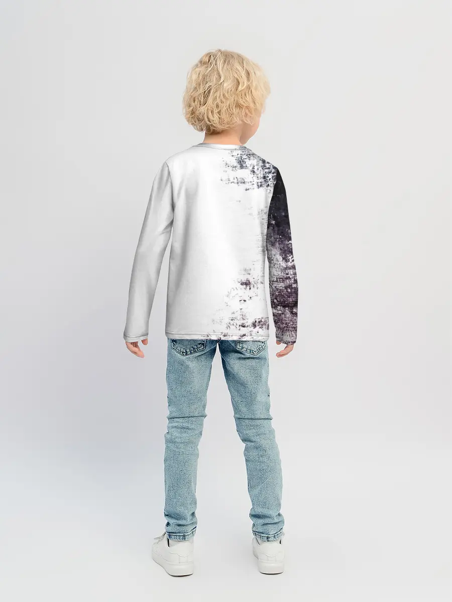 Детский лонгслив / Чёрный демонический Аста Либе