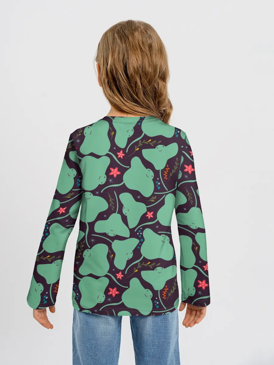 Детский лонгслив / Скаты