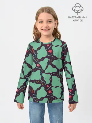 Детский лонгслив / Скаты