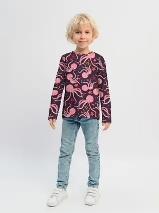 Детский лонгслив / Осьминоги