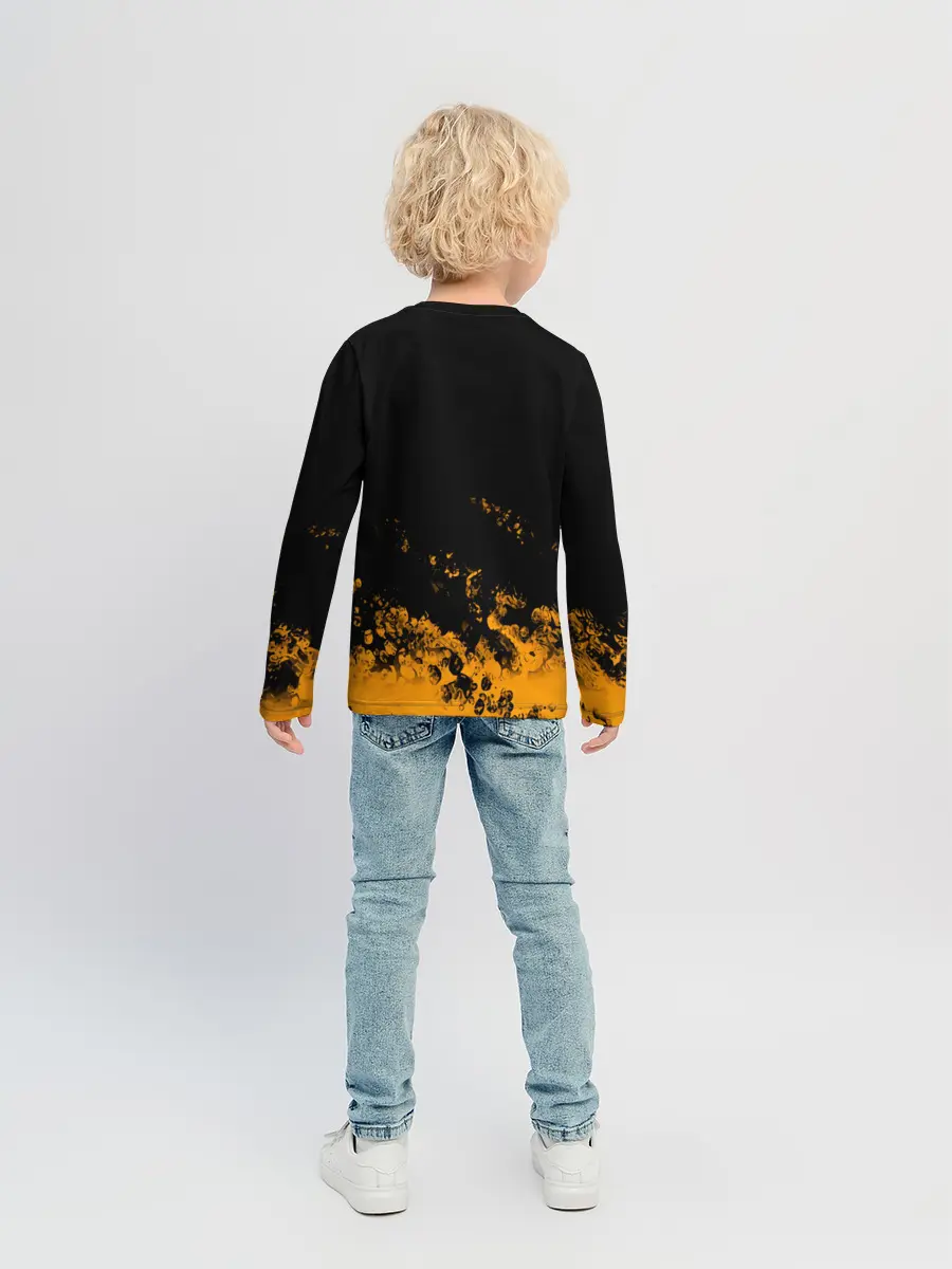 Детский лонгслив / Аста с мечом Чёрный клевер