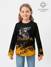 Детский лонгслив / Аста с мечом Чёрный клевер