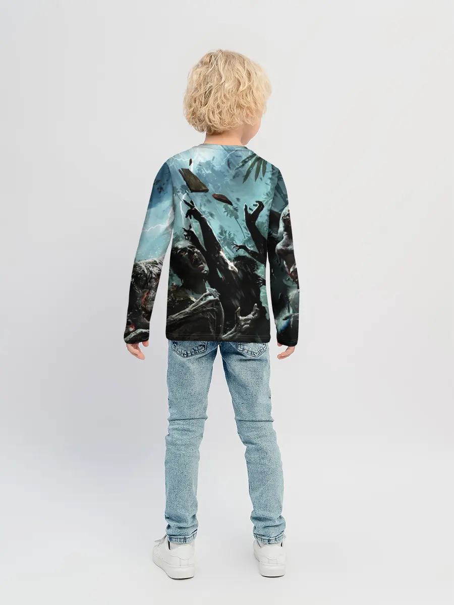 Детский лонгслив / Толпа зомби