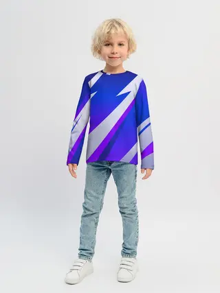 Детский лонгслив / SPORT STYLE BLUE