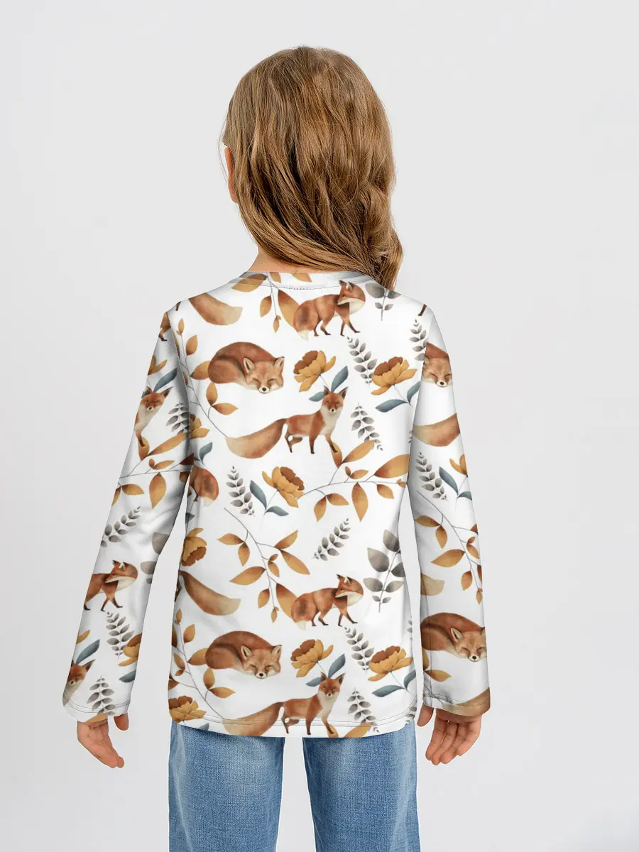 Детский лонгслив / Лиса