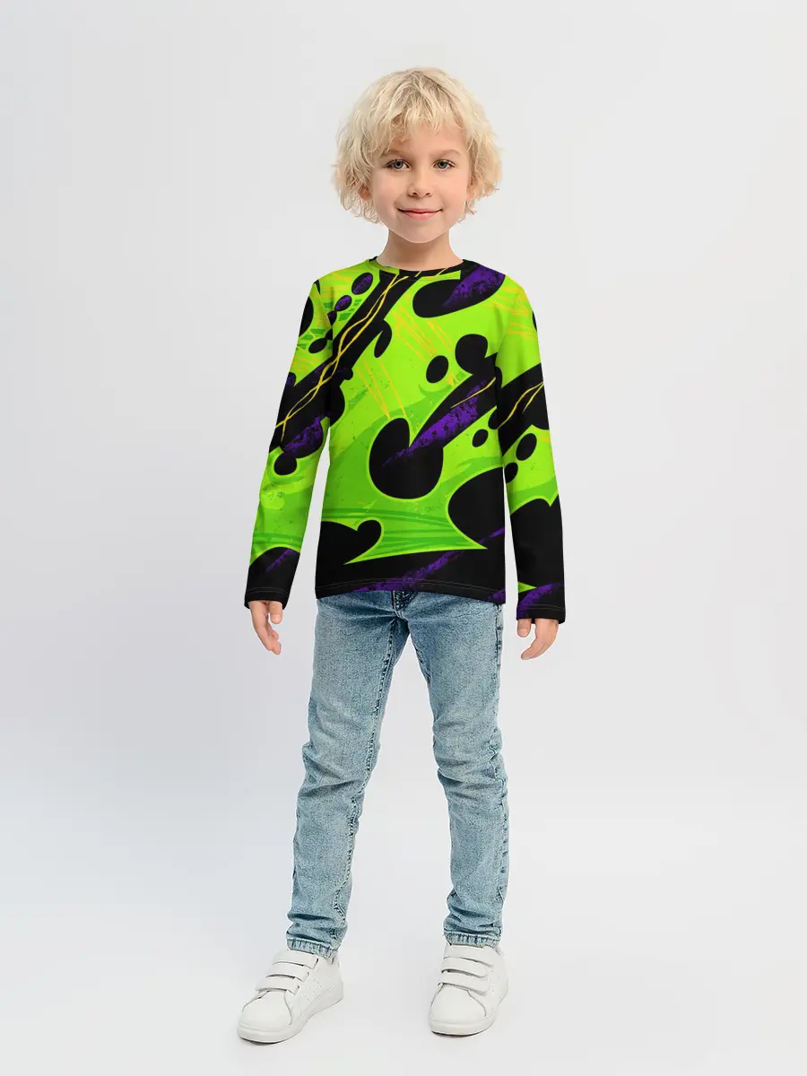 Детский лонгслив / КИСЛОТНАЯ ОРГАНИКА | НЕОНОВАЯ