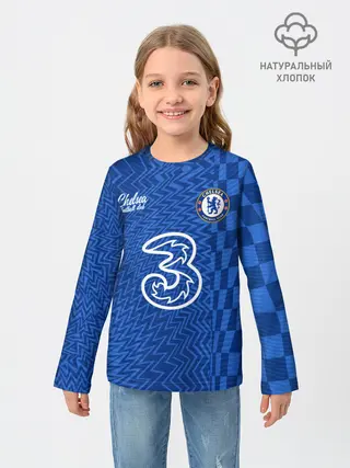 Детский лонгслив / Маунт Челси форма 2021/2022