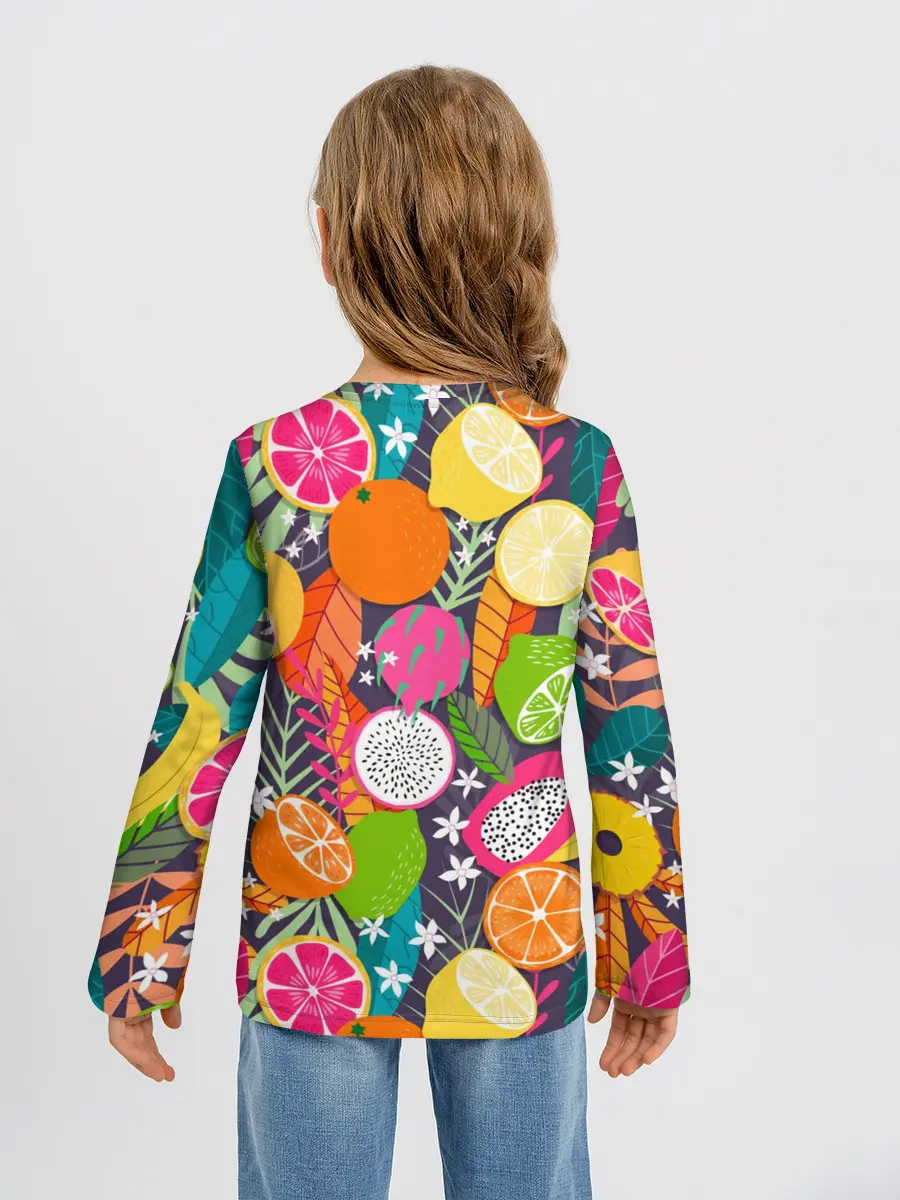 Детский лонгслив / Фрукты