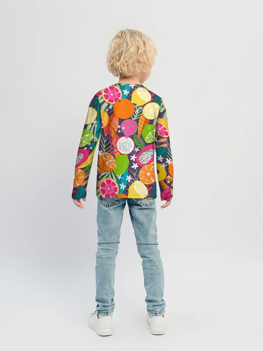 Детский лонгслив / Фрукты