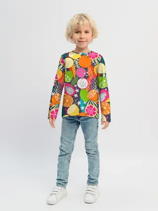 Детский лонгслив / Фрукты