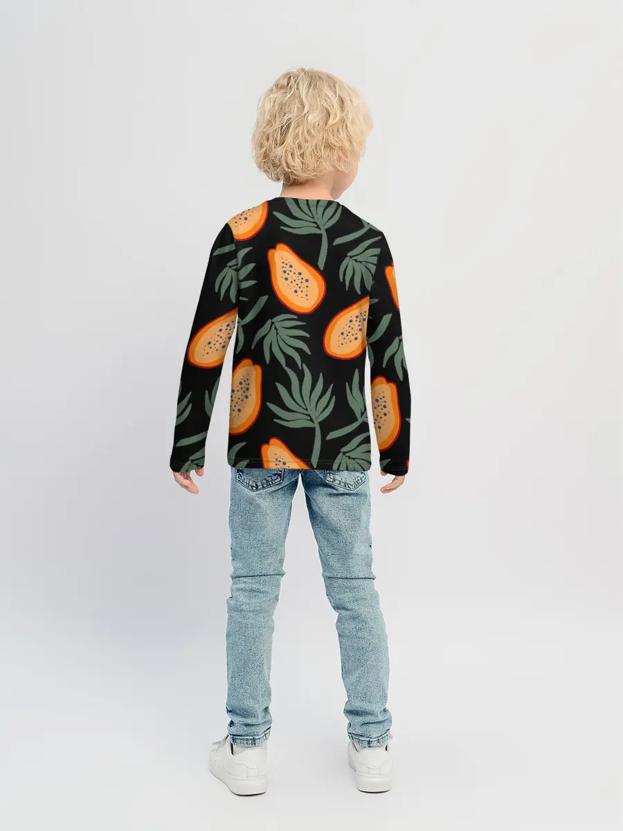 Детский лонгслив / Папайя
