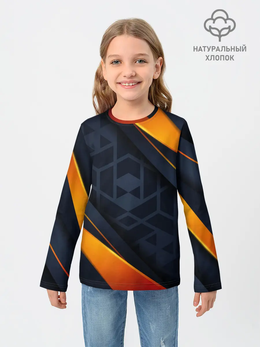 Детский лонгслив / BLACK ORANGE