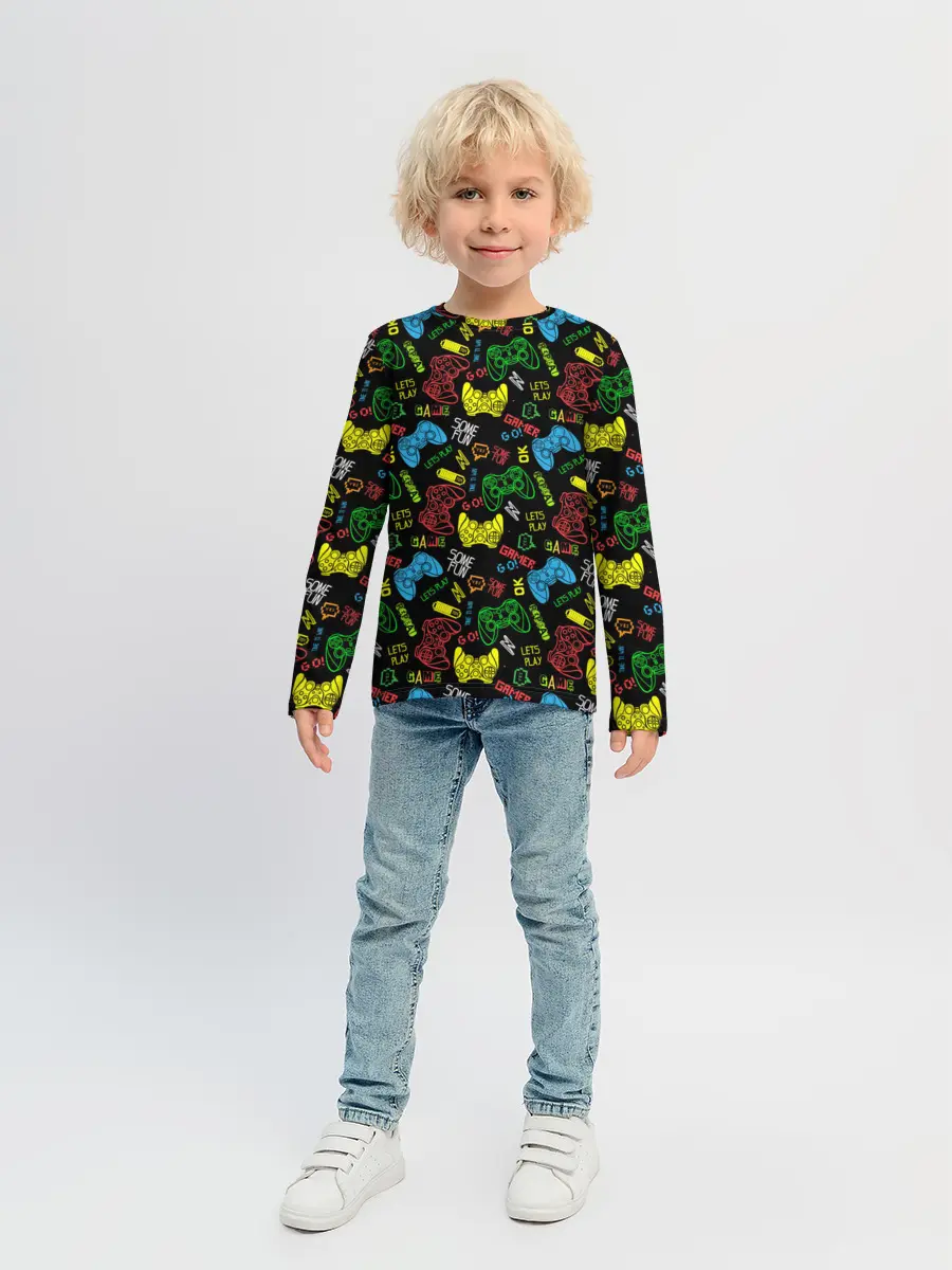 Детский лонгслив / Топ-геймер