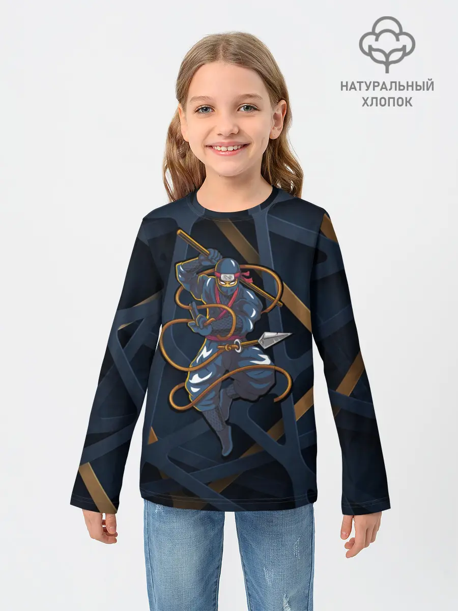 Детский лонгслив / Ниндзя