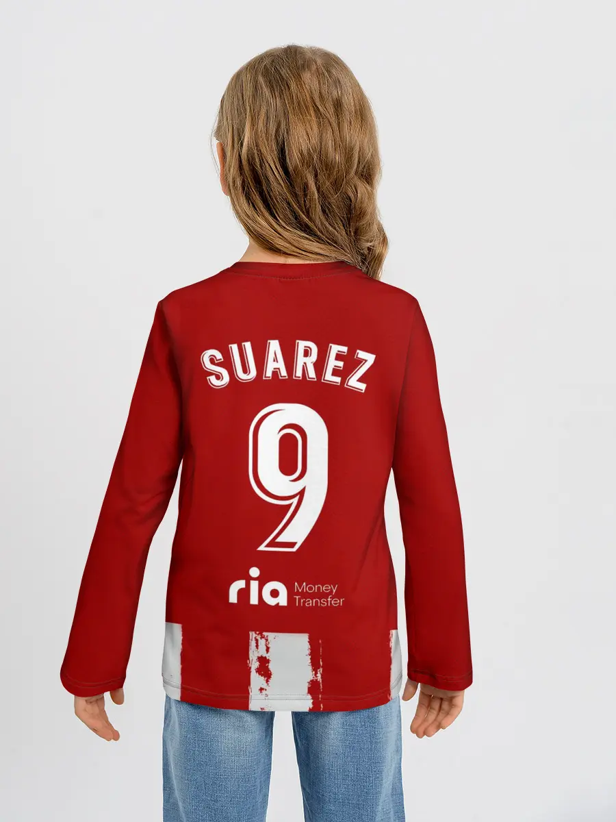 Детский лонгслив / Суарес Атлетико форма 2021/22