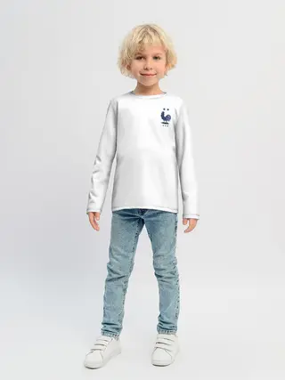 Детский лонгслив / форма сборной Франции гостевая