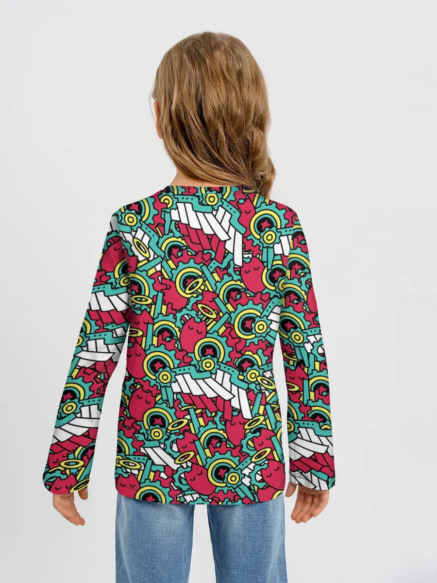 Детский лонгслив / РЭКИ КЯН ПАТТЕРН | SK8