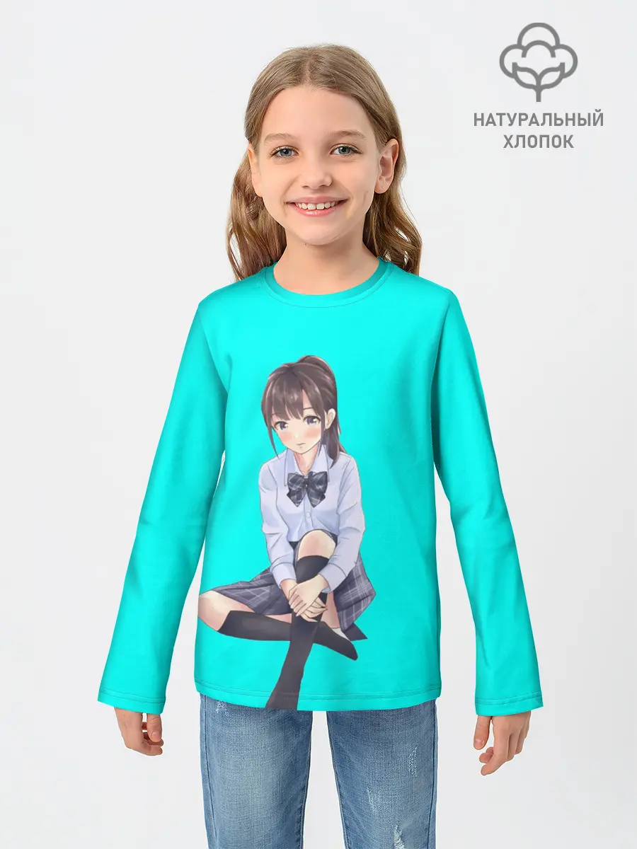 Детский лонгслив / Anime girl