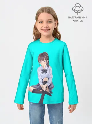 Детский лонгслив / Anime girl