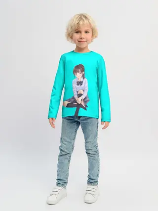Детский лонгслив / Anime girl