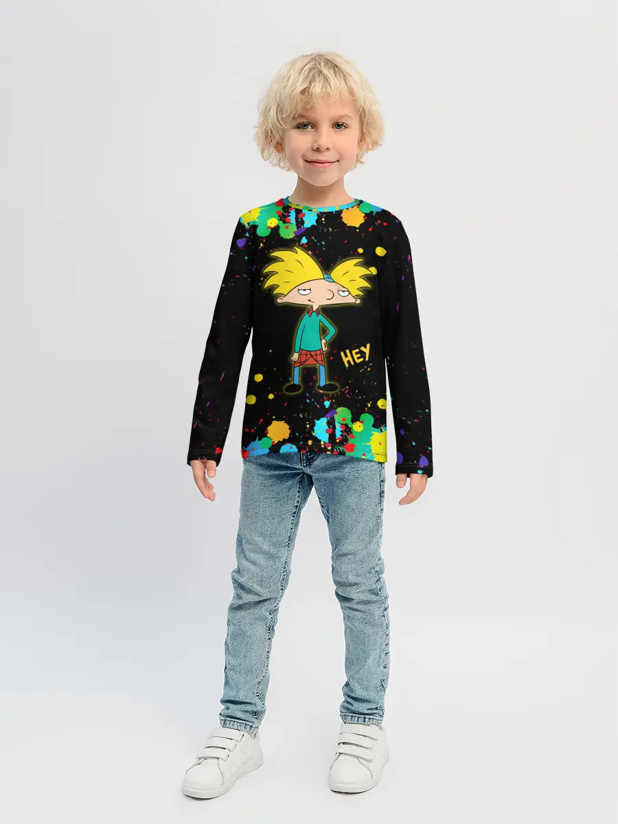 Детский лонгслив / Эй, Арнольд! / Hey, Arnold