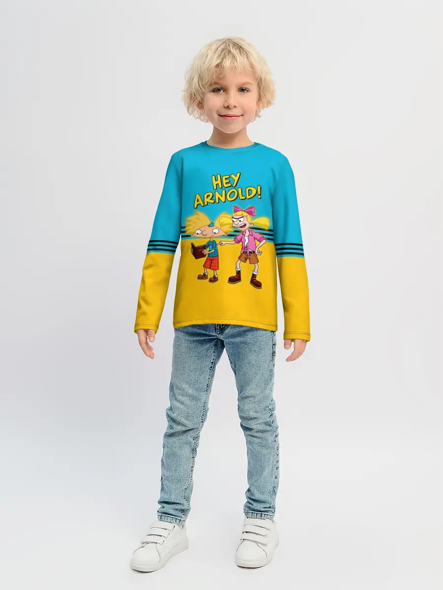 Детский лонгслив / Эй, Арнольд! и Хельга Патаки