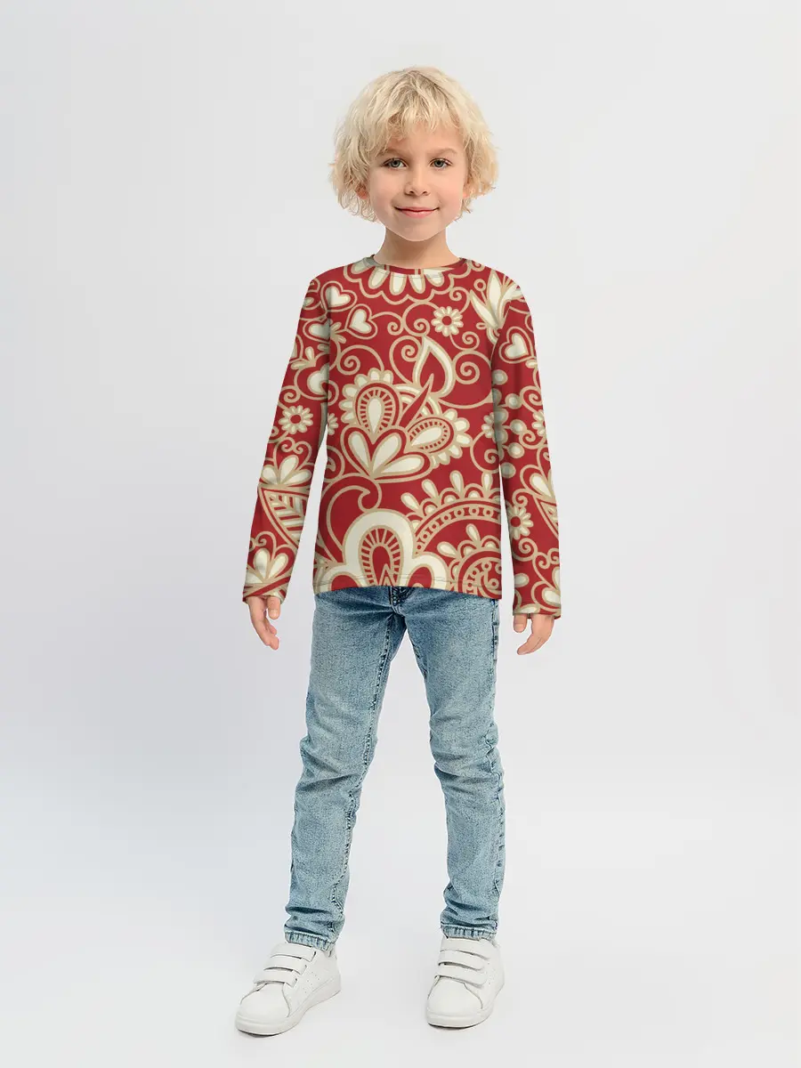 Детский лонгслив / КрасиВая ХохЛома