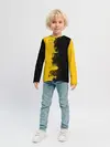 Детский лонгслив / ЧЕРНО ЖЕЛТЫЙ ГРАНЖ | GRUNGE