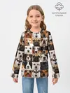 Детский лонгслив / Я ЛЮБЛЮ СОБАК / I LOVE DOGS