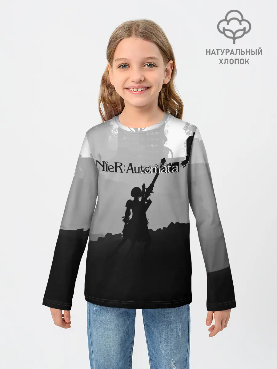 Детский лонгслив / Nier Automata