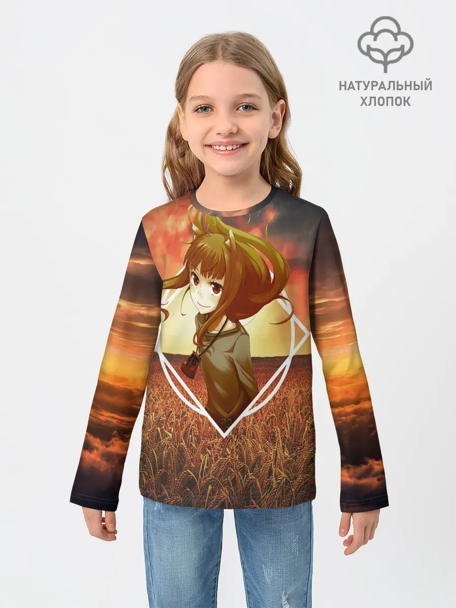 Детский лонгслив / Волчица Хоро