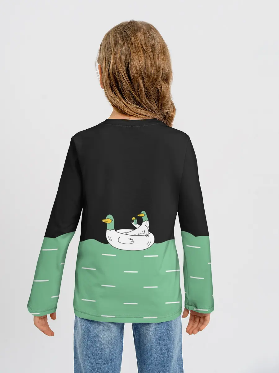 Детский лонгслив / Уточки