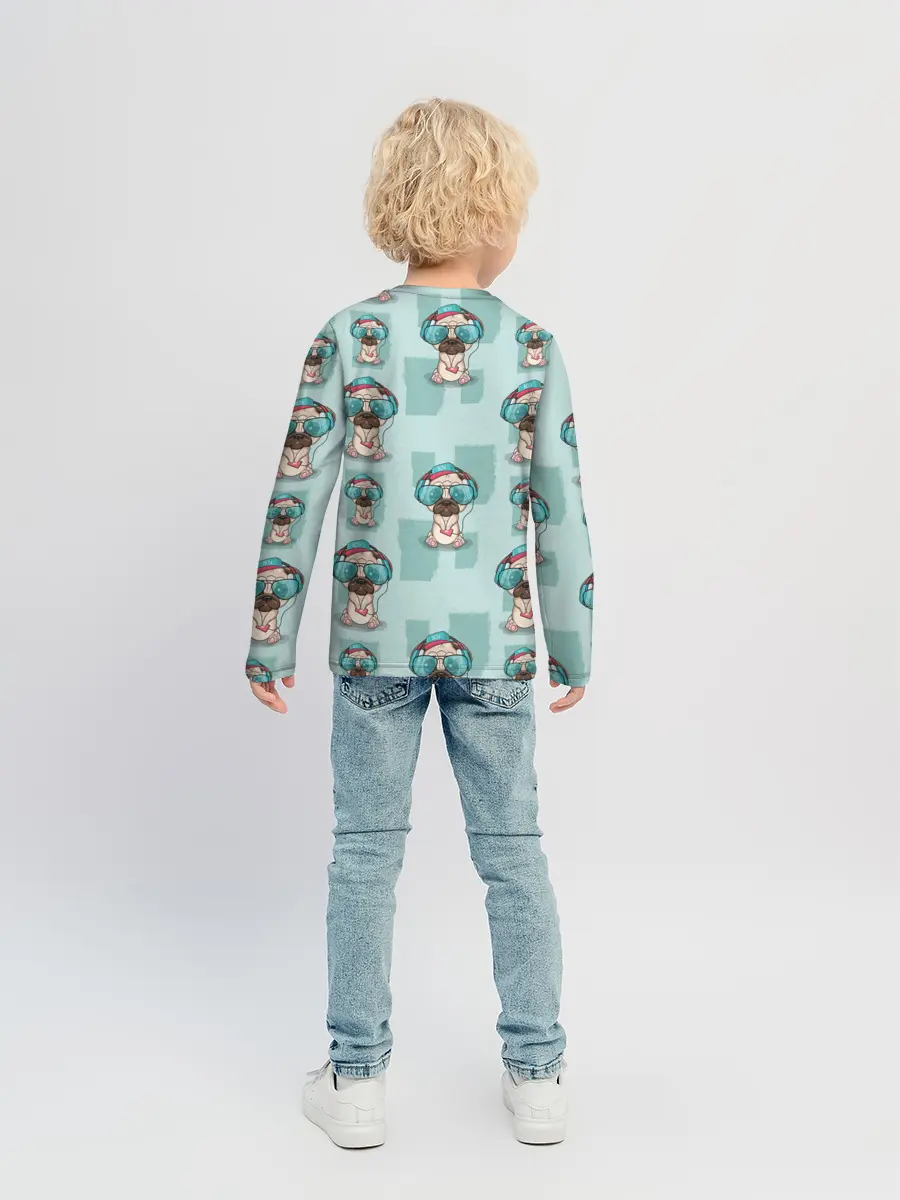 Детский лонгслив / Крутой песик