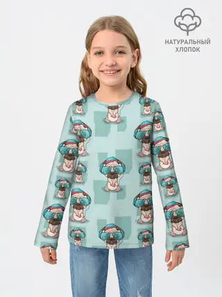 Детский лонгслив / Крутой песик