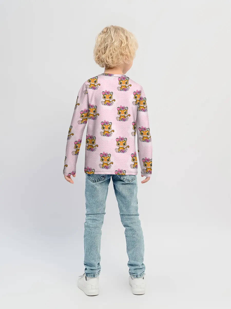 Детский лонгслив / Милые маленькие тигрицы