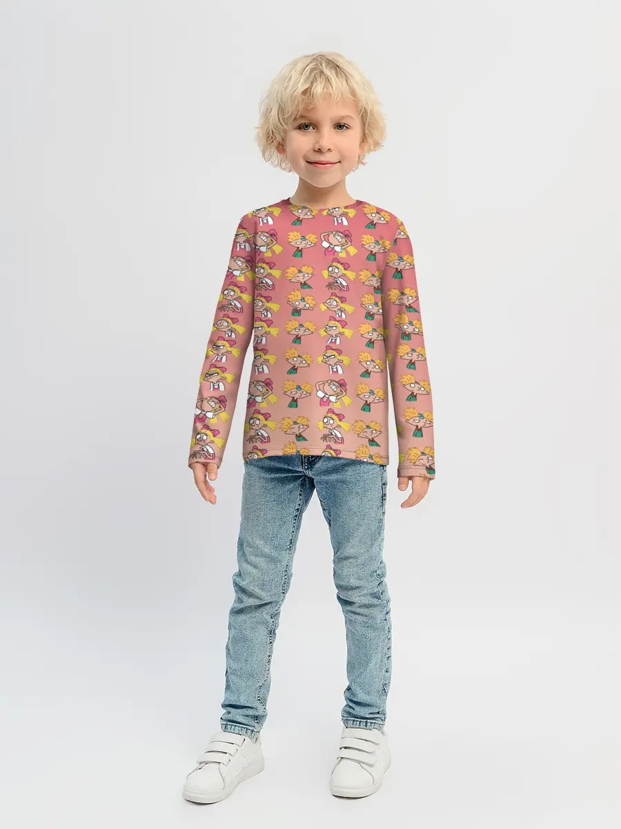 Детский лонгслив / Арнольд и Хельга