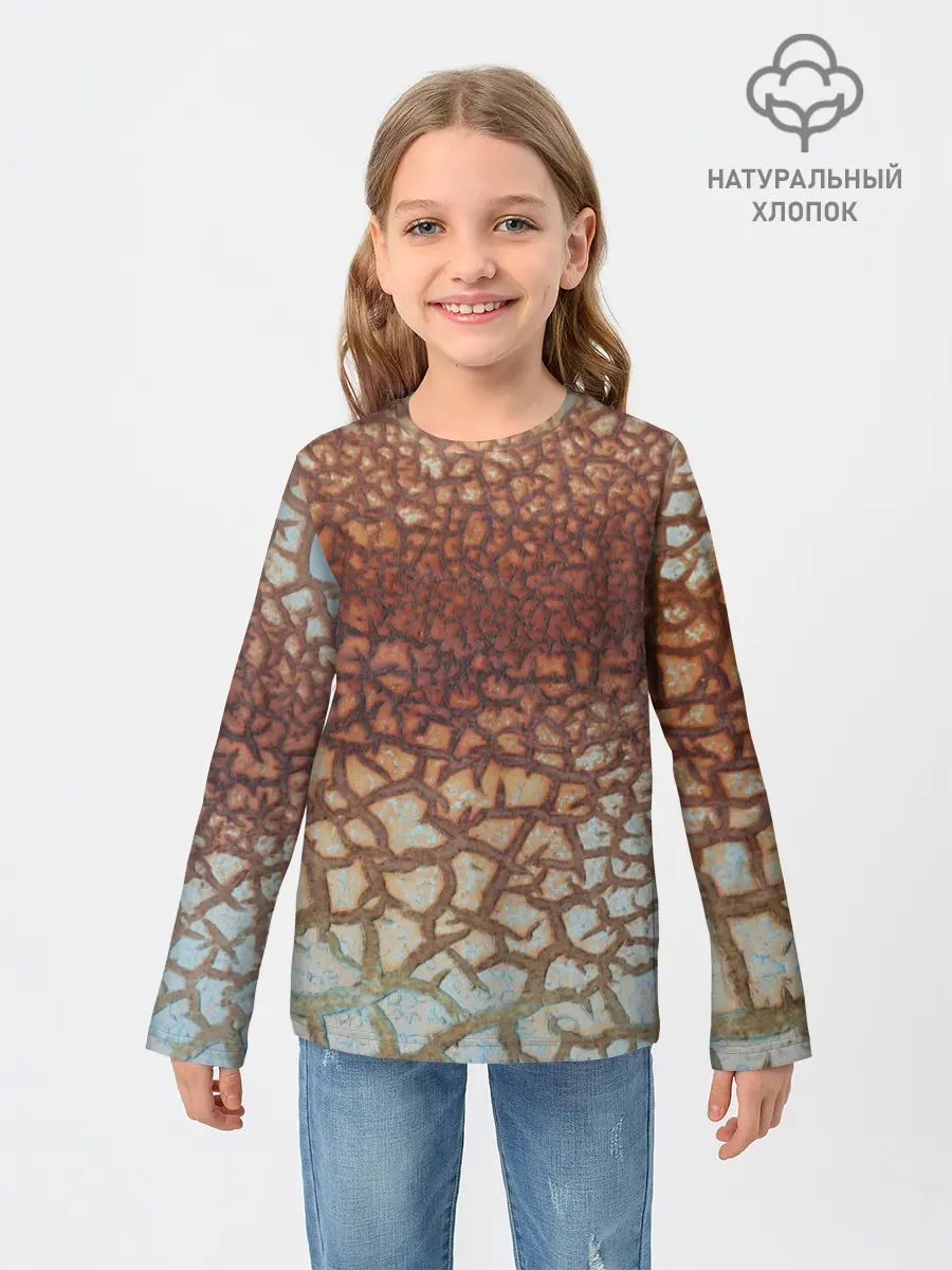Детский лонгслив / Пустынные Трещины